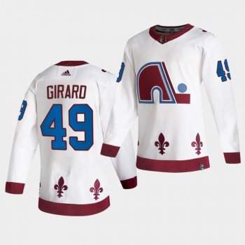 Colorado Avalanche 2021 Reverse Retro Samuel Girard White Authentic Jersey