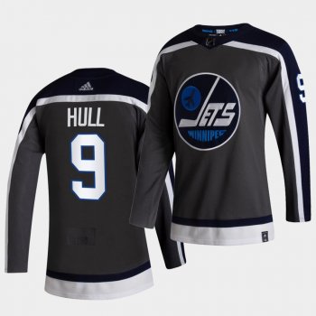 Winnipeg Jets 2021 Reverse Retro bobby hull Grey Authentic Jersey