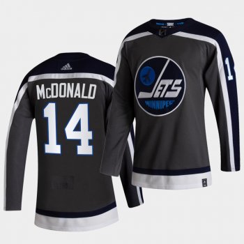 Winnipeg Jets 2021 Reverse Retro ab mcdonald Grey Authentic Jersey