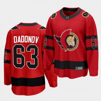 Evgenii Dadonov Ottawa Senators 2021 Reverse Retro Red Special Edition Men Jersey