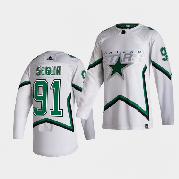 Dallas Stars 2021 Reverse Retro Tyler Seguin White Special Edition Authentic Jersey