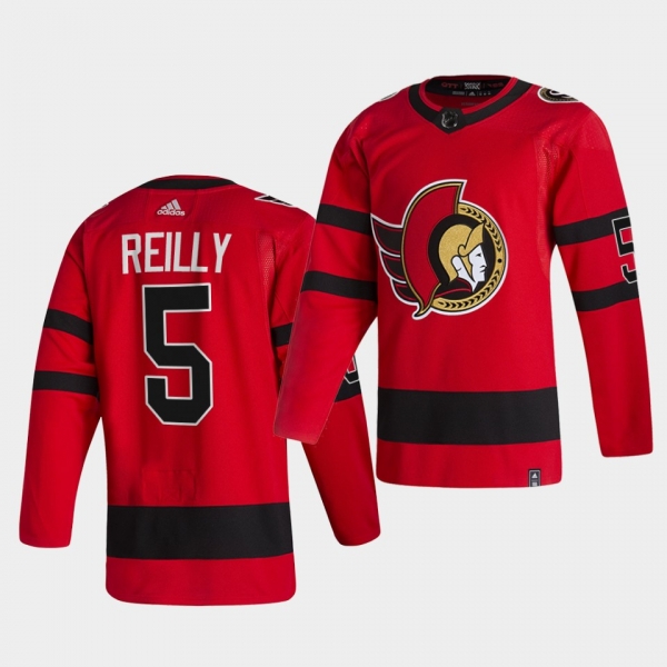 Ottawa Senators 2021 Reverse Retro mike reilly Red Special Edition Authentic Jersey