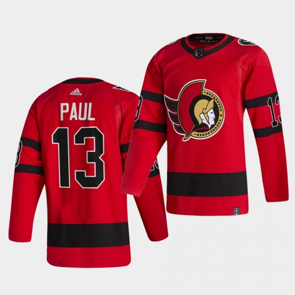 Ottawa Senators 2021 Reverse Retro Nick Paul Red Special Edition Authentic Jersey