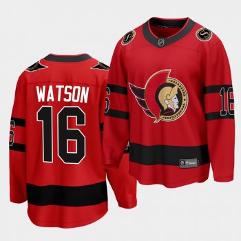 Austin Watson Ottawa Senators 2021 Reverse Retro Red Special Edition Men Jersey