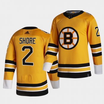 Boston Bruins 2021 Reverse Retro Eddie Shore Gold Authentic Jersey