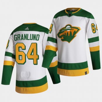 Minnesota Wild 2021 Reverse Retro Mikael Granlund White Authentic Jersey