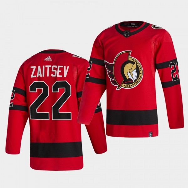 Ottawa Senators 2021 Reverse Retro nikita zaitsev Red Special Edition Authentic Jersey