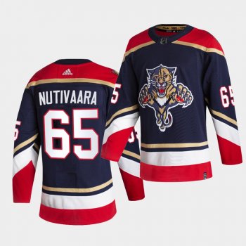 Florida Panthers 2021 Reverse Retro Markus Nutivaara Navy Authentic Jersey