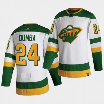 Minnesota Wild 2021 Reverse Retro Matt Dumba White Authentic Jersey