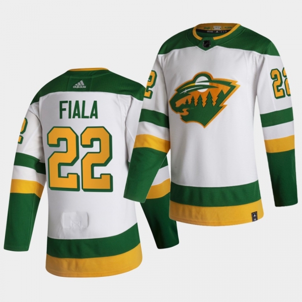 Minnesota Wild 2021 Reverse Retro Kevin Fiala White Authentic Jersey