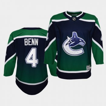 Youth Jordie benn Jersey Canucks 2021 Reverse Retro Green Authentic Jersey