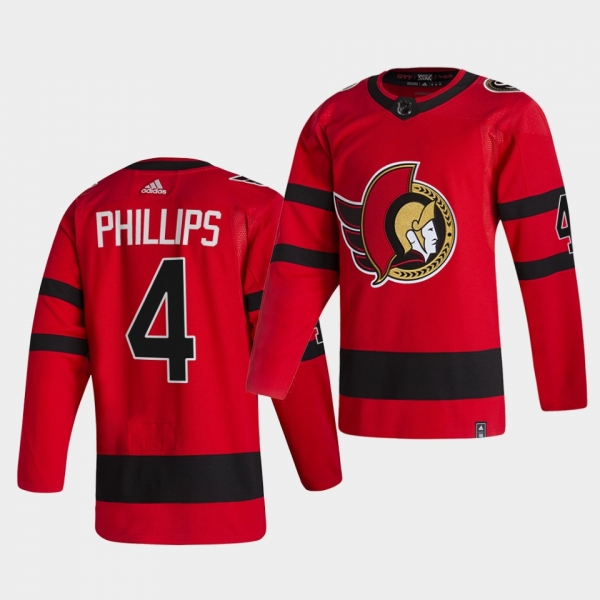 Ottawa Senators 2021 Reverse Retro Chris Phillips Red Special Edition Authentic Jersey