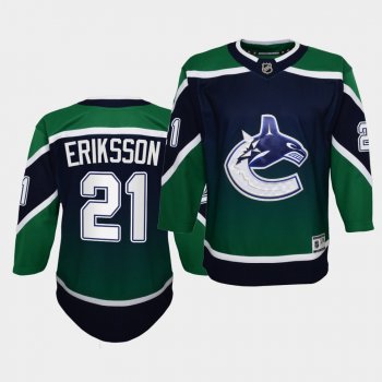 Youth Loui Eriksson Jersey Canucks 2021 Reverse Retro Green Authentic Jersey