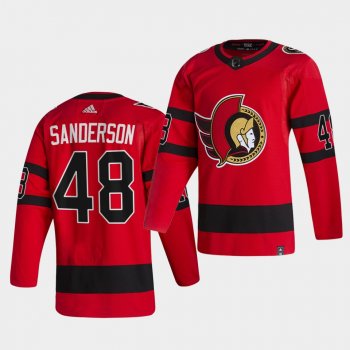 Ottawa Senators 2021 Reverse Retro Jake Sanderson Red Special Edition Authentic Jersey