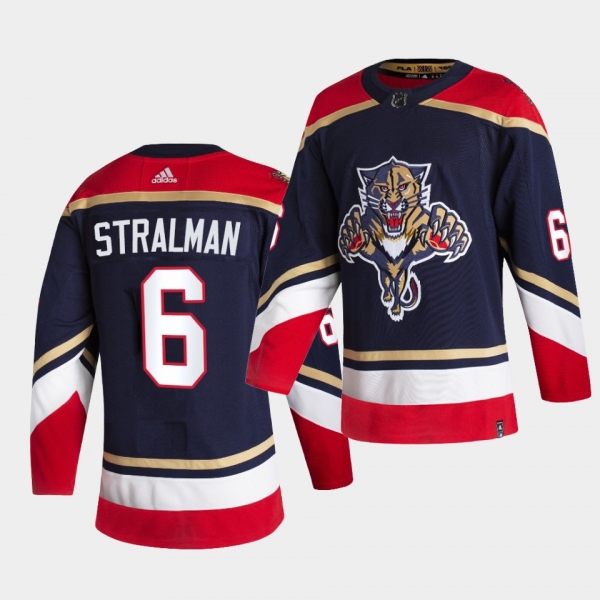 Florida Panthers 2021 Reverse Retro anton stralman Navy Authentic Jersey