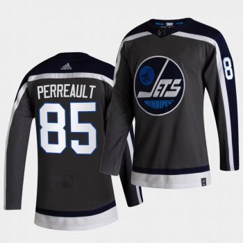 Winnipeg Jets 2021 Reverse Retro Mathieu Perreault Grey Authentic Jersey