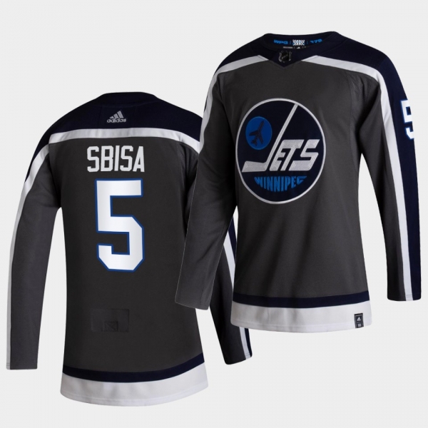 Winnipeg Jets 2021 Reverse Retro Luca Sbisa Grey Authentic Jersey