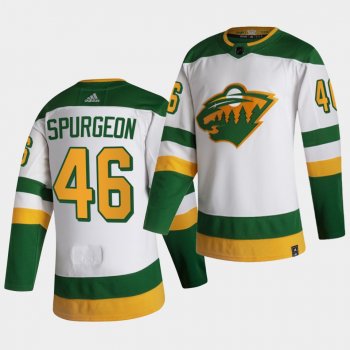 Minnesota Wild 2021 Reverse Retro Jared Spurgeon White Authentic Jersey