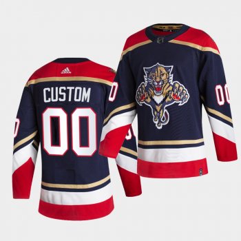 Florida Panthers 2021 Reverse Retro Custom Navy Authentic Jersey