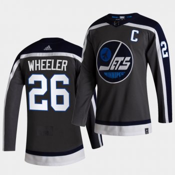 Winnipeg Jets 2021 Reverse Retro Blake Wheeler Grey Authentic Jersey