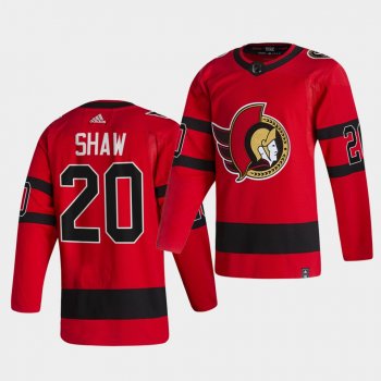 Ottawa Senators 2021 Reverse Retro Logan Shaw Red Special Edition Authentic Jersey