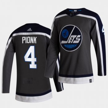 Winnipeg Jets 2021 Reverse Retro Neal Pionk Grey Authentic Jersey