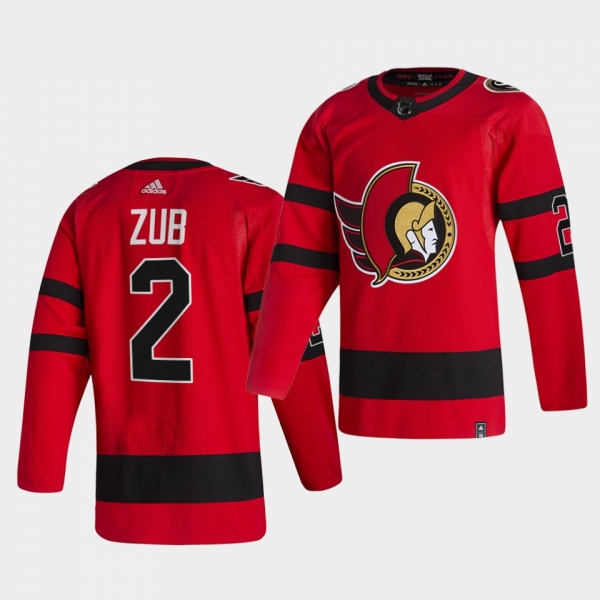 Ottawa Senators 2021 Reverse Retro Artyom Zub Red Special Edition Authentic Jersey