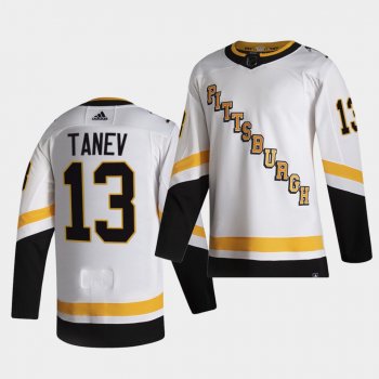 Pittsburgh Penguins 2021 Reverse Retro Brandon Tanev White Authentic Jersey