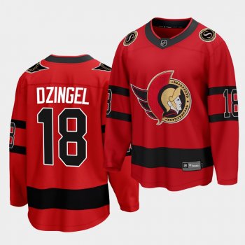 Ryan Dzingel Ottawa Senators 2021 Reverse Retro Red Special Edition Men Jersey