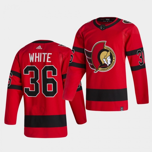 Ottawa Senators 2021 Reverse Retro colin white Red Special Edition Authentic Jersey