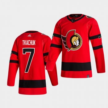 Ottawa Senators 2021 Reverse Retro brady tkachuk Red Special Edition Authentic Jersey