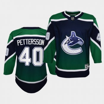 Youth Elias Pettersson Jersey Canucks 2021 Reverse Retro Green Authentic Jersey