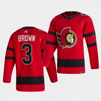 Ottawa Senators 2021 Reverse Retro Josh Brown Red Special Edition Authentic Jersey