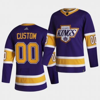 Los Angeles Kings 2021 Reverse Retro Custom Purple Authentic Jersey