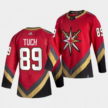 Vegas Golden Knights 2021 Reverse Retro Alex Tuch Red Authentic Jersey