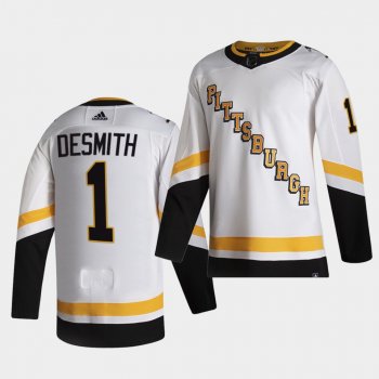 Pittsburgh Penguins 2021 Reverse Retro Casey DeSmith White Authentic Jersey