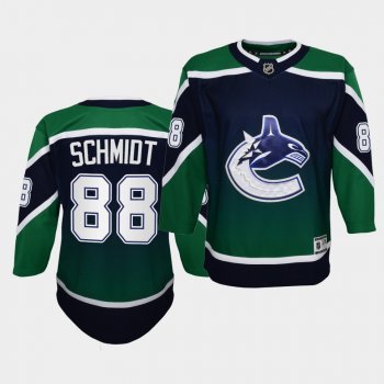 Youth Nate Schmidt Jersey Canucks 2021 Reverse Retro Green Authentic Jersey