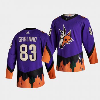 Arizona Coyotes 2021 Reverse Retro Conor Garland Purple Authentic Jersey