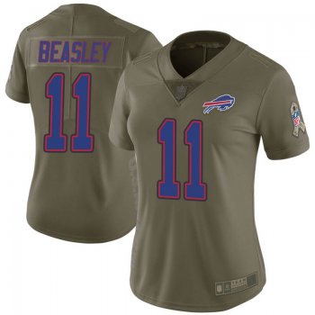 Women's Buffalo Bills Cole Beasley Green Limited 2017 Salute to Service Jersey