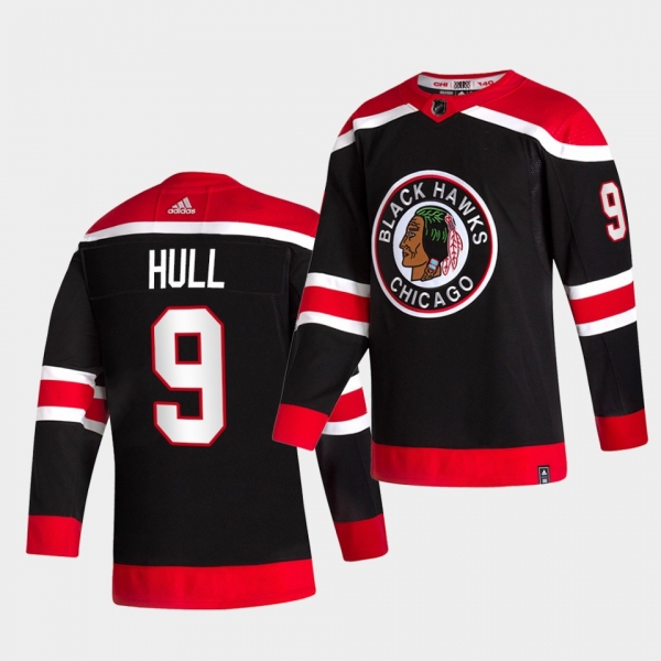 Chicago Blackhawks 2021 Reverse Retro Bobby Hull Black Special Edition Authentic Jersey