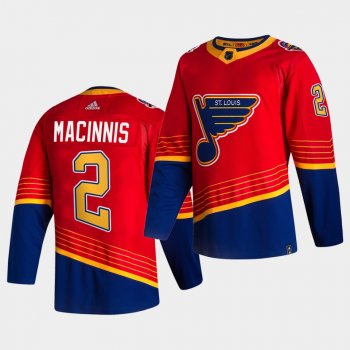 St. Louis Blues 2021 Reverse Retro Al MacInnis Red Special Edition Authentic Jersey