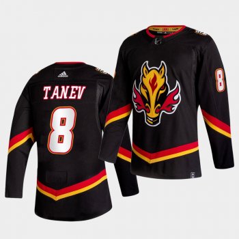 Calgary Flames 2021 Reverse Retro Christopher tanev Black Special Edition Authentic Jersey