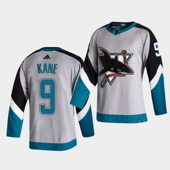 San Jose Sharks 2021 Reverse Retro Evander Kane Grey Special Edition Authentic Jersey