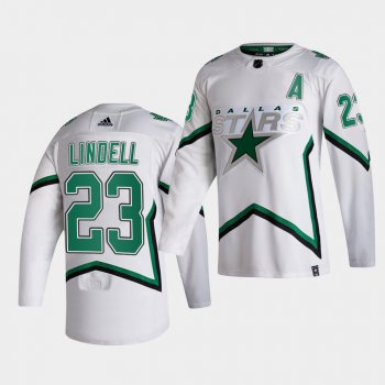 Dallas Stars 2021 Reverse Retro Esa Lindell White Special Edition Authentic Jersey