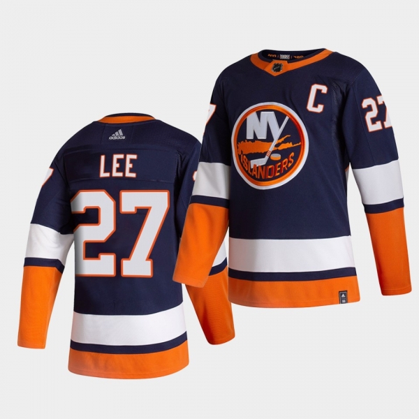 New York Islanders 2021 Reverse Retro anders lee Navy Special Edition Authentic Jersey