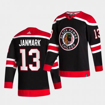 Chicago Blackhawks 2021 Reverse Retro Mattias Janmark Black Special Edition Authentic Jersey