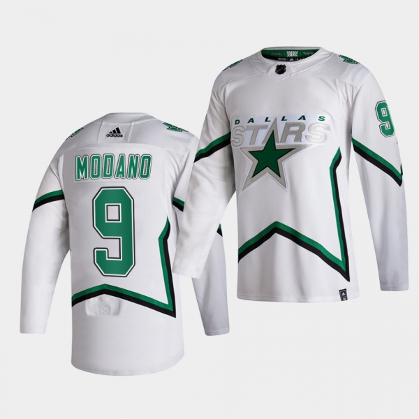 Dallas Stars 2021 Reverse Retro Mike Modano White Special Edition Authentic Jersey