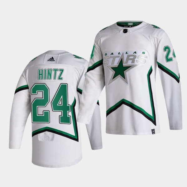 Dallas Stars 2021 Reverse Retro Roope Hintz White Special Edition Authentic Jersey