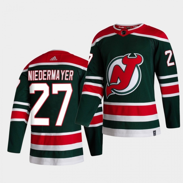 New Jersey Devils 2021 Reverse Retro Scott Niedermayer Green Special Edition Authentic Jersey