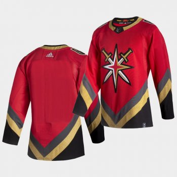 Vegas Golden Knights 2021 Reverse Retro Blank Red Special Edition Authentic Jersey